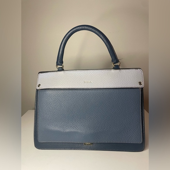 Furla Blue Leather Handbag - Picture 2 of 10